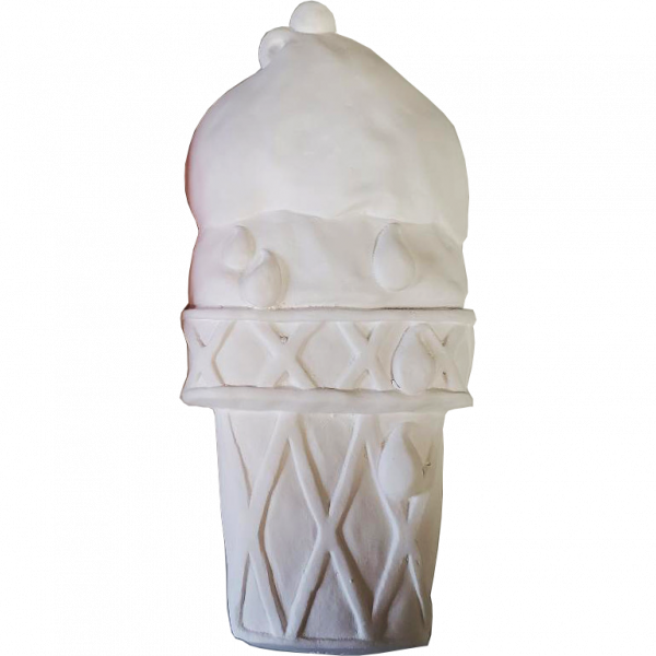 Plaster Paint Ice Cream Cone