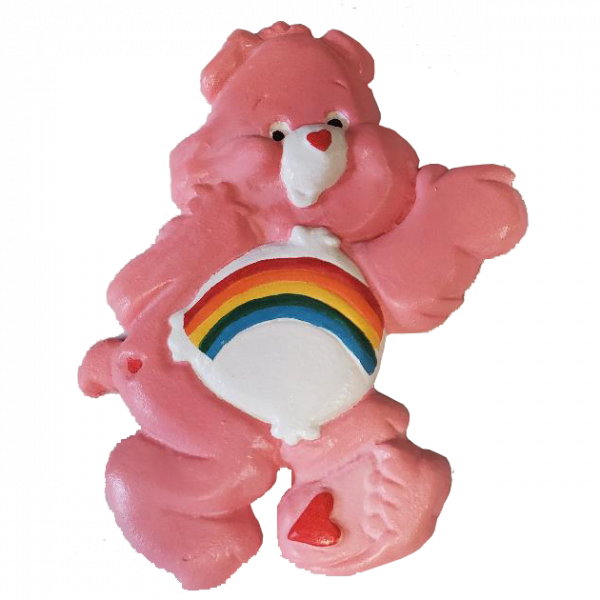Rainbow Bear Plaster Painted