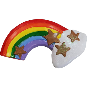 Rainbow Plaster Painted