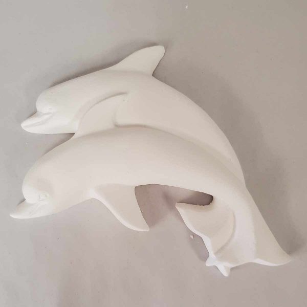 Plaster Paint Dolphins