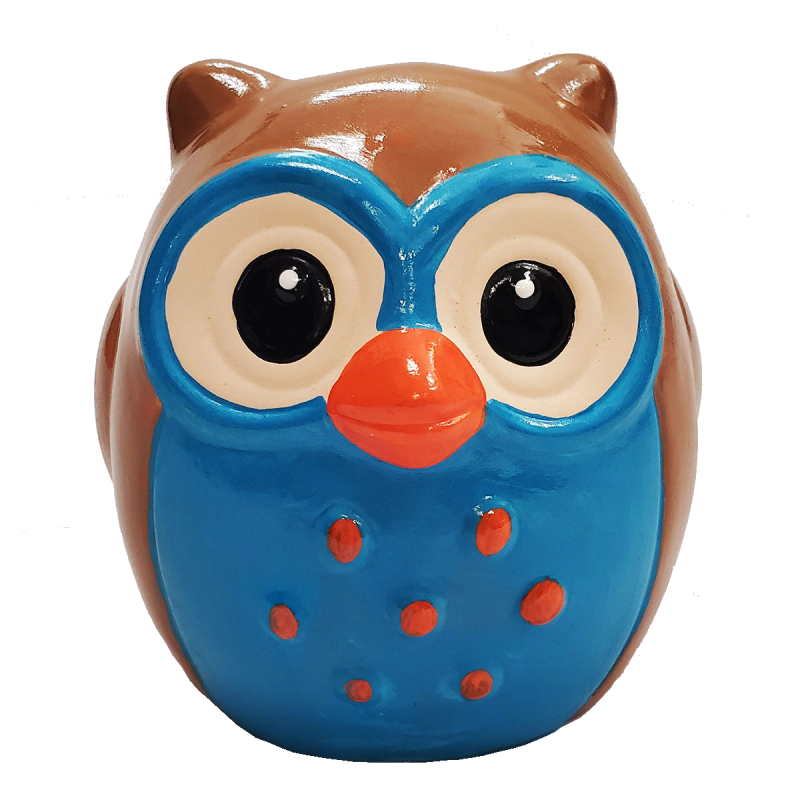 Adult Virtual Owl Canvas Paint Pre-Recorded Lesson - A Sprinkle of Fun