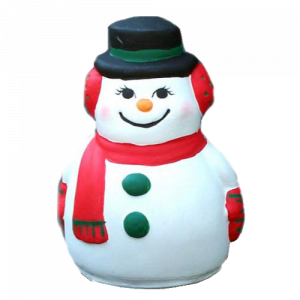 Snowman Statue Painted