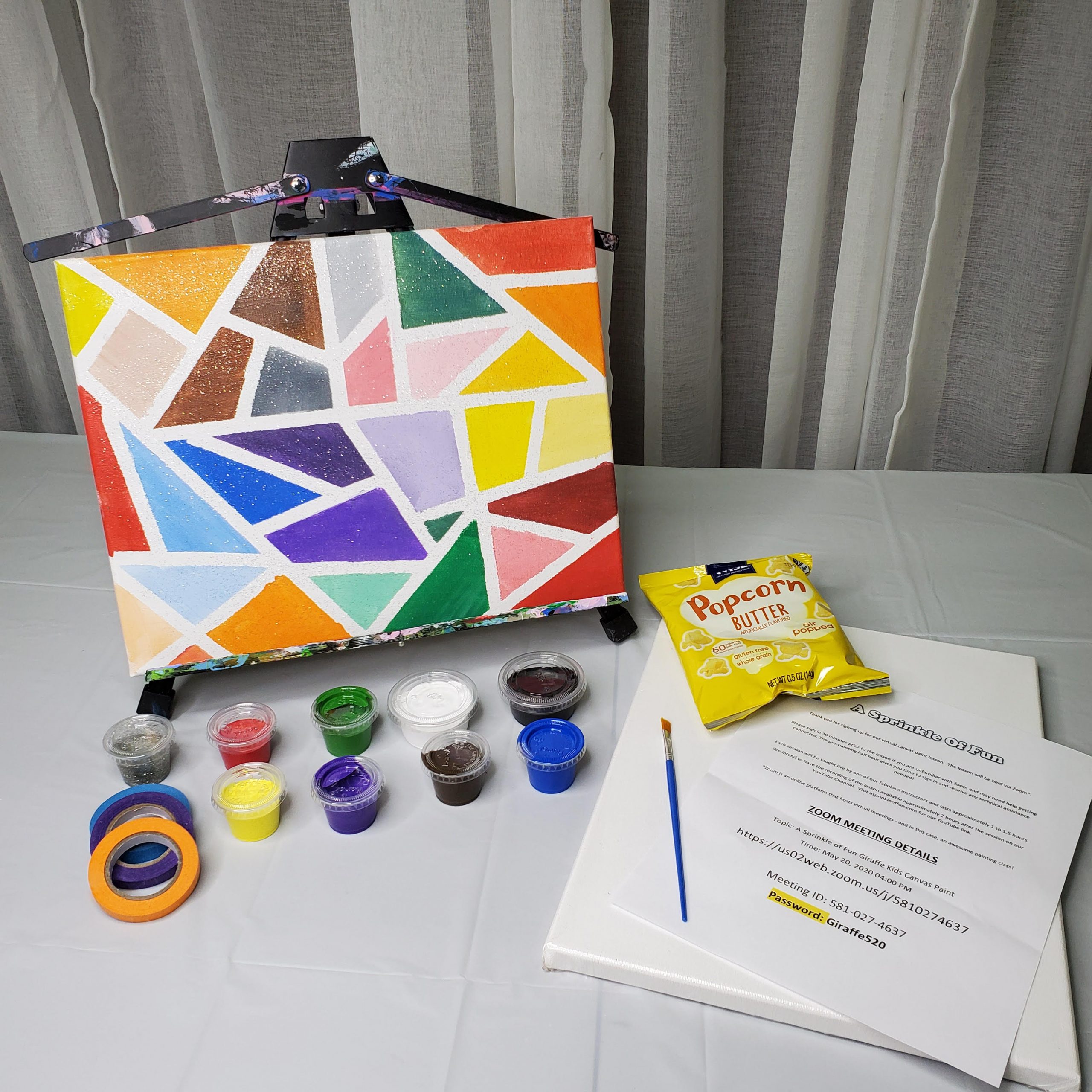 Sip and paint kit for kids 