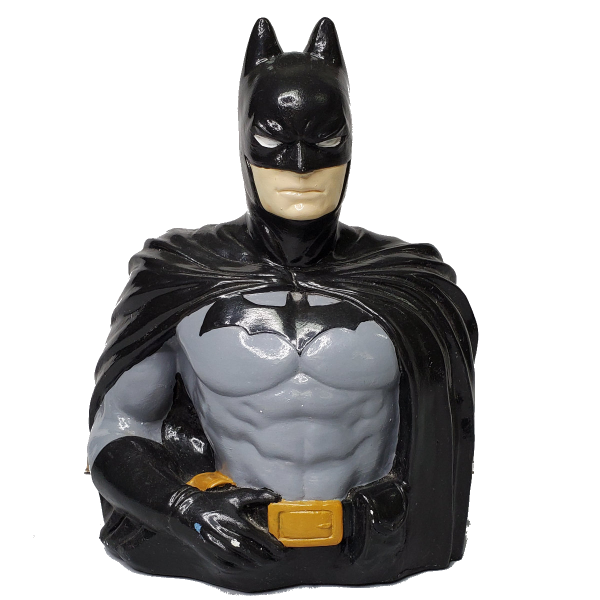 Bat Hero Statue Plaster Painted