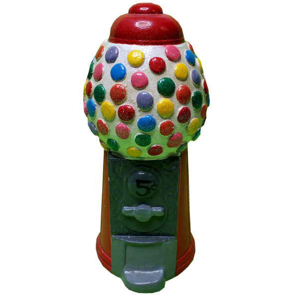 Gumball machine Statue Painted