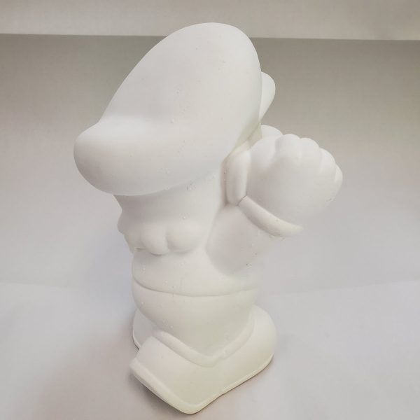 Plaster Paint Jumpman Statue Rear