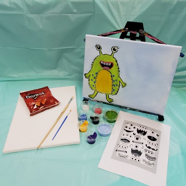 Create a Monster Canvas Paint Art Kit