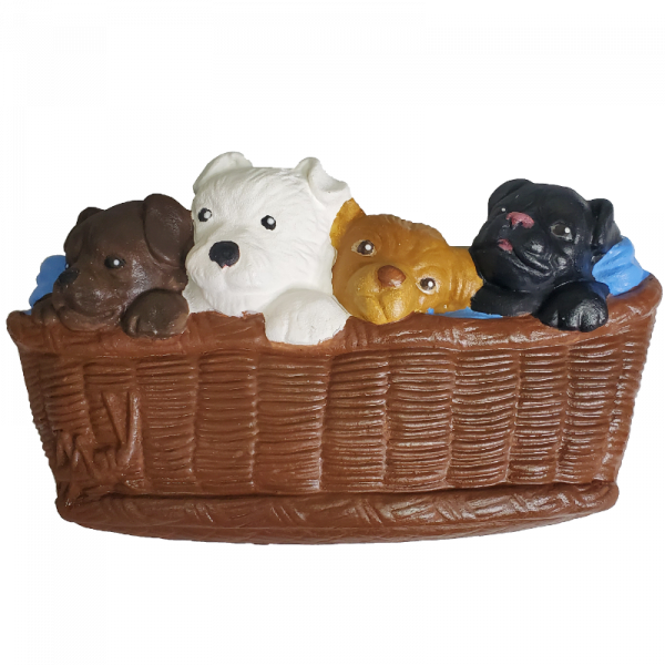 Puppies in a Basket Plaster Paint Kit