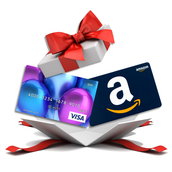 Amazon & Visa Gift Cards