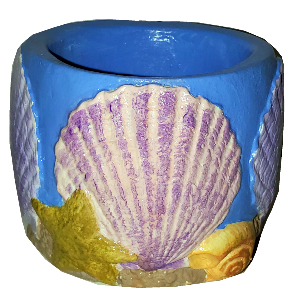 Seashell Cup Painted