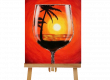Wine Glass Canvas Paint Kit