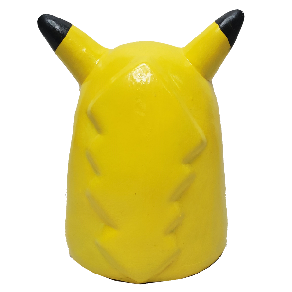 Yellow Monster Painted Statue Rear