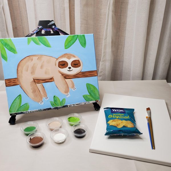 Sloth Canvas Painting Lesson