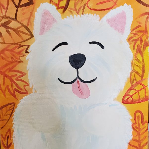 Puppy Canvas Painting