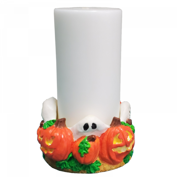 Halloween Candle & Holder