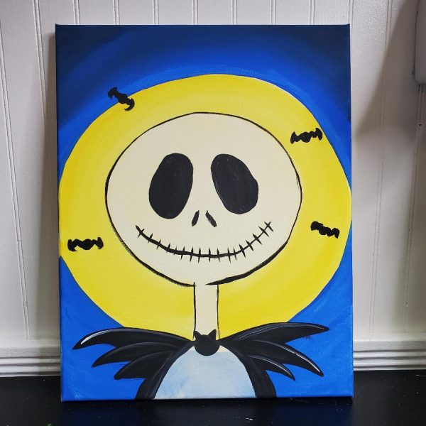 Skeleton Man Canvas Painting