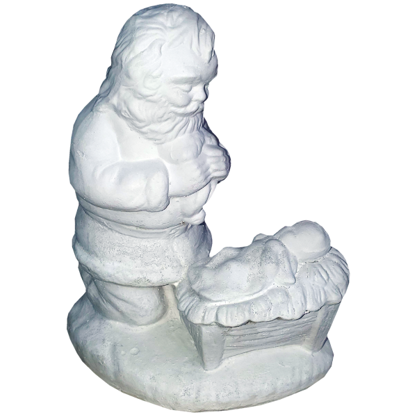 Santa & Baby Jesus Statue Plaster Paint Kit