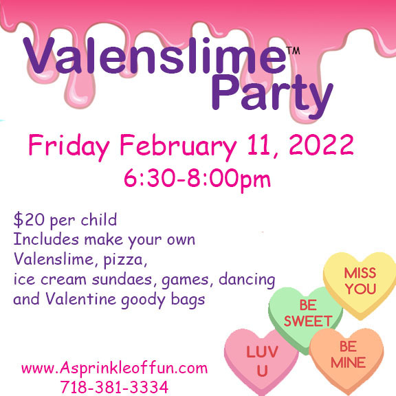 Valentine Party 2/11 6:30pm-8:00pm - A Sprinkle of Fun